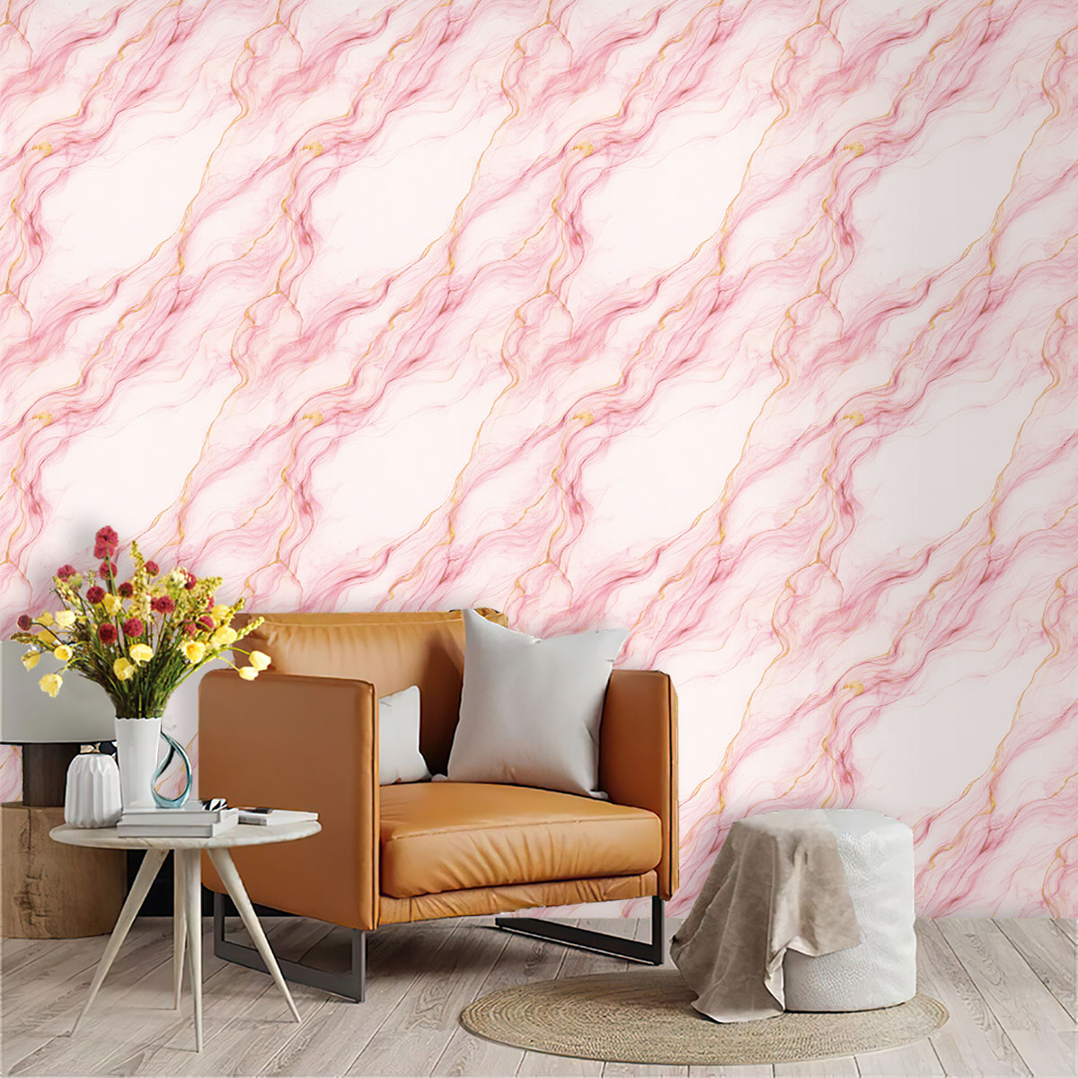 Pvc Panel Background - 1pc Wallpaper PVC Daur Ulang Motif