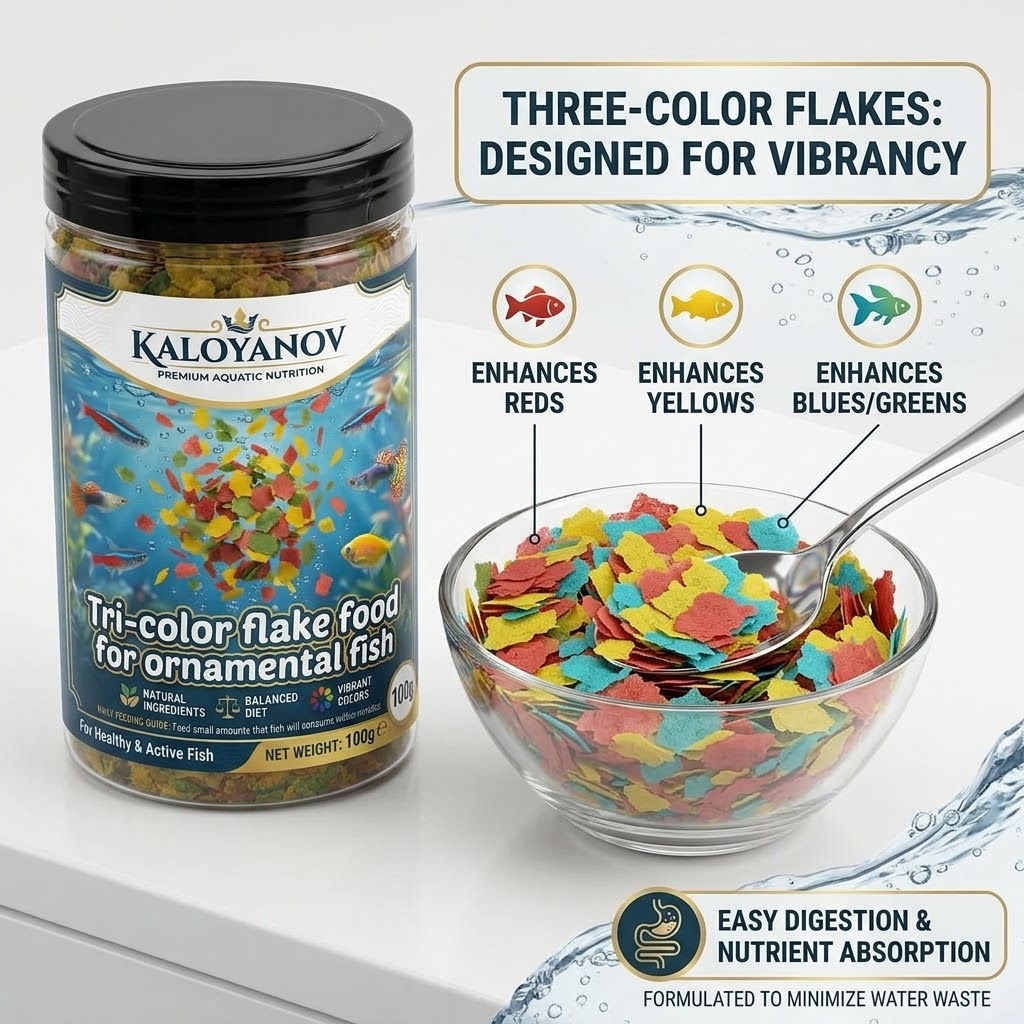 Makanan Ikan Premium 3-Warna,  - Tetra Food Tropical Flakes ulasan dan harga