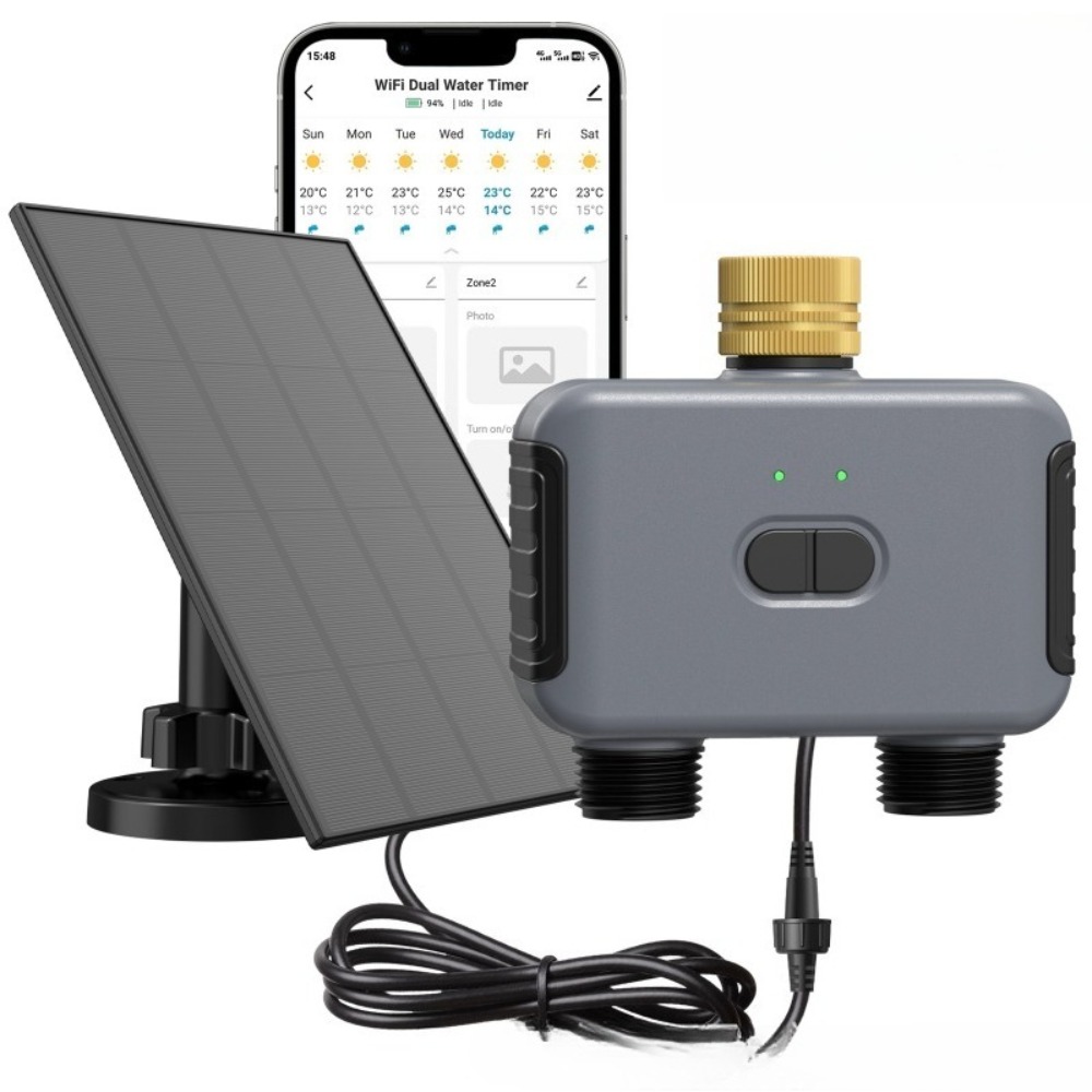 Pengatur Waktu Air Pintar WiFi - Timer Dual Outlet ulasan dan harga