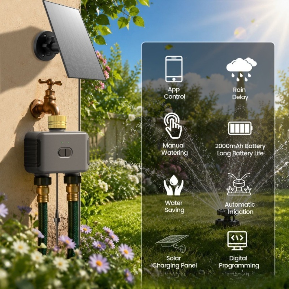 Pengatur Waktu Air Pintar WiFi - Timer Dual Outlet ulasan dan harga