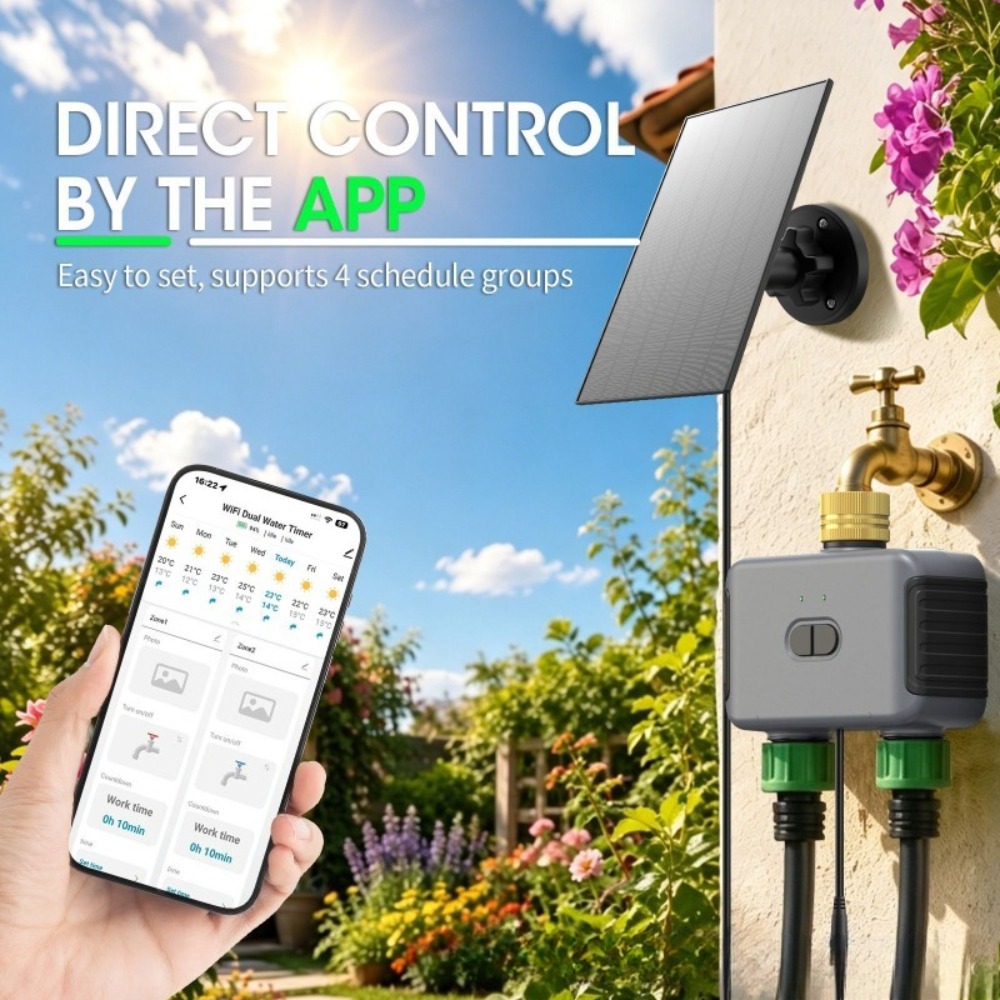 Pengatur Waktu Air Pintar WiFi - Timer Dual Outlet ulasan dan harga