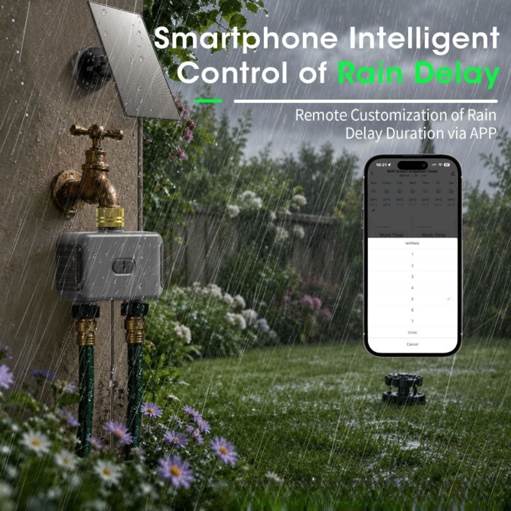 Pengatur Waktu Air Pintar WiFi - Timer Dual Outlet ulasan dan harga