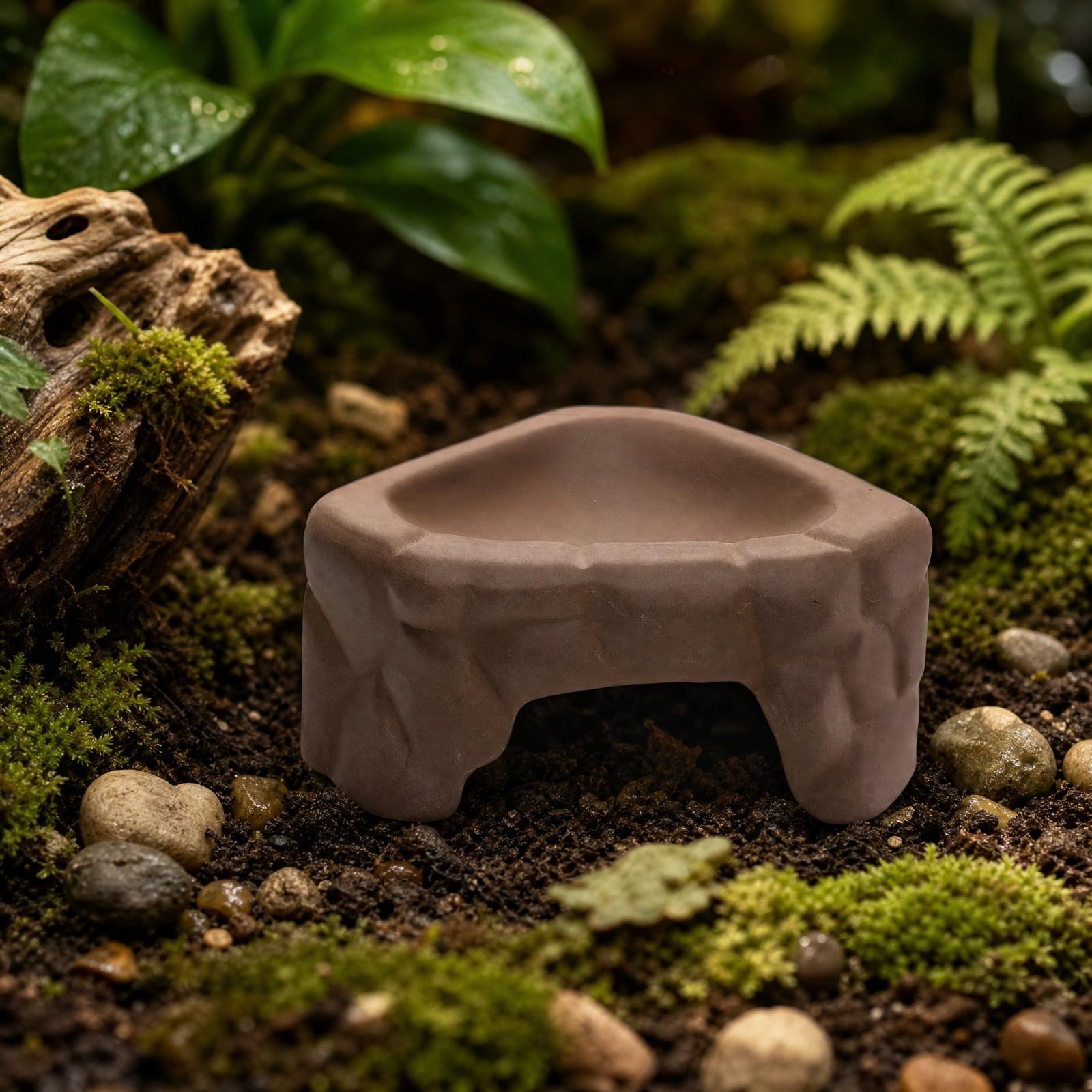 Platform Pemberian Makan Repti - Hide Cave Ceramic ulasan dan harga
