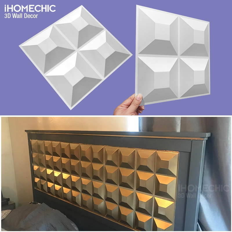 30Cm 3D Panel Dinding Garis Be - Pvc Panel Background ulasan dan harga